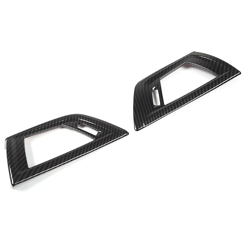 LHD ABS Carbon Fiber For BMW 1 2 Series F20 F21 F22 F23 2017-2019 Center Console Side Air Conditioning Vent Outlet Frame Trim