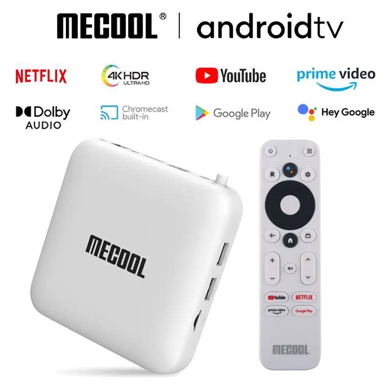 Mecool km2 4K Android TV Box Amlogic S905X4 2GB 8GB USB3.0 100M LAN 2.4G 5G WiFi atmos กล่องทีวีเสียง