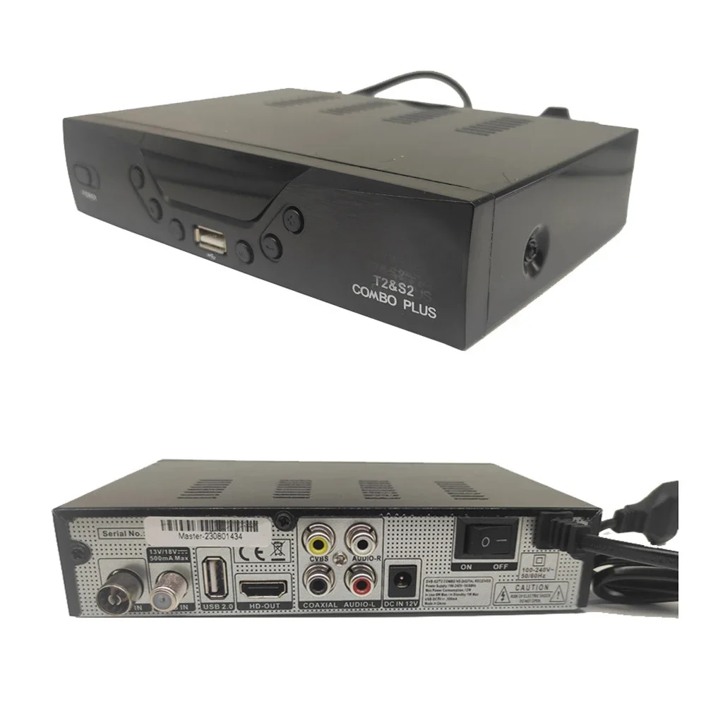 كومبو 2 في 1 فك DVB T2 S2 موالف رقمي استقبال الأقمار الصناعية H264 TV فك 1080P Full HD PVR EPG T2 DVB S2 فك التشفير