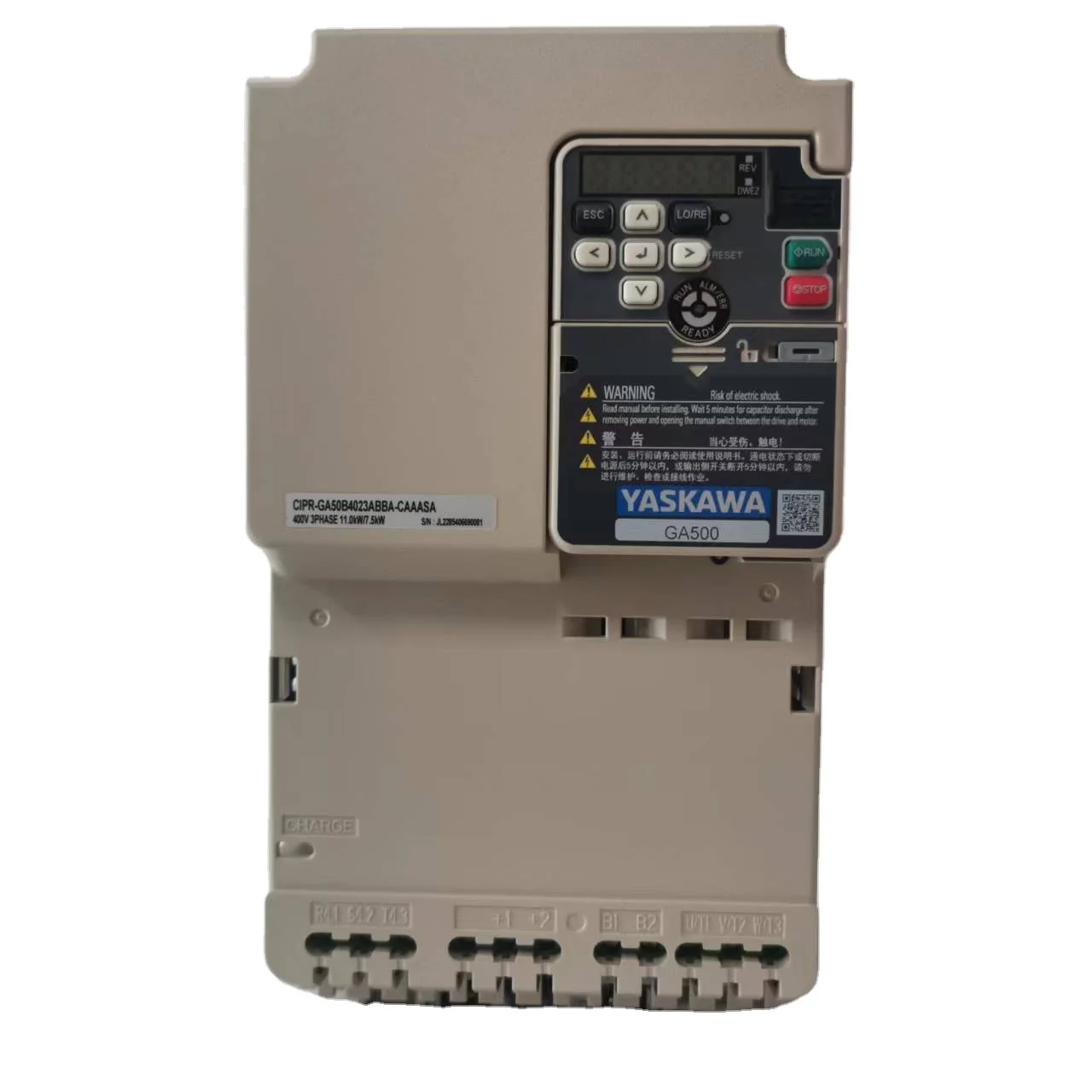 100% New Yaskawa CIPR-GA50B4023ABBA CIPR-GA50B4023ABBA-CAAASA 30kW VFD  GA500 400V  Inverter Variable Frequency Drive in Stock
