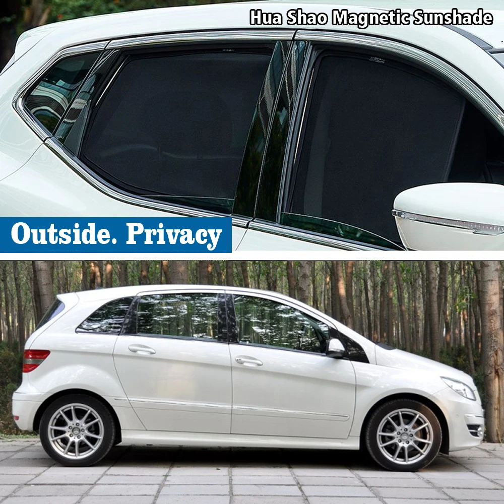 Magnetic Car Sunshade Shield Windshield Frame Curtain Sun Shade Accessories For Mercedes-benz B-class W245 W 245 2005 - 2011