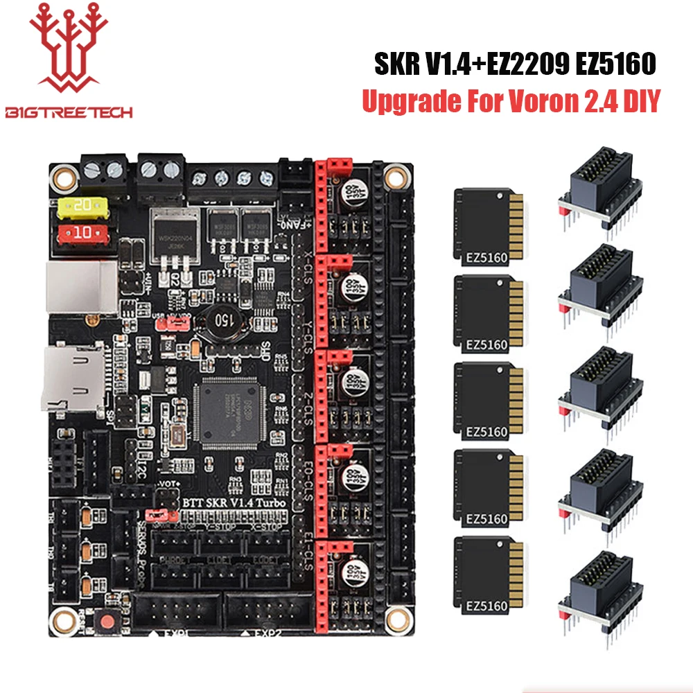 BIGTREETECH SKR V1.4 Turbo EZ2209 EZ5160 BTT SKR 1.4 Motherboard TMC5160 3D Printer Parts Ender 3 V2 Upgrade For Voron 2.4 DIY