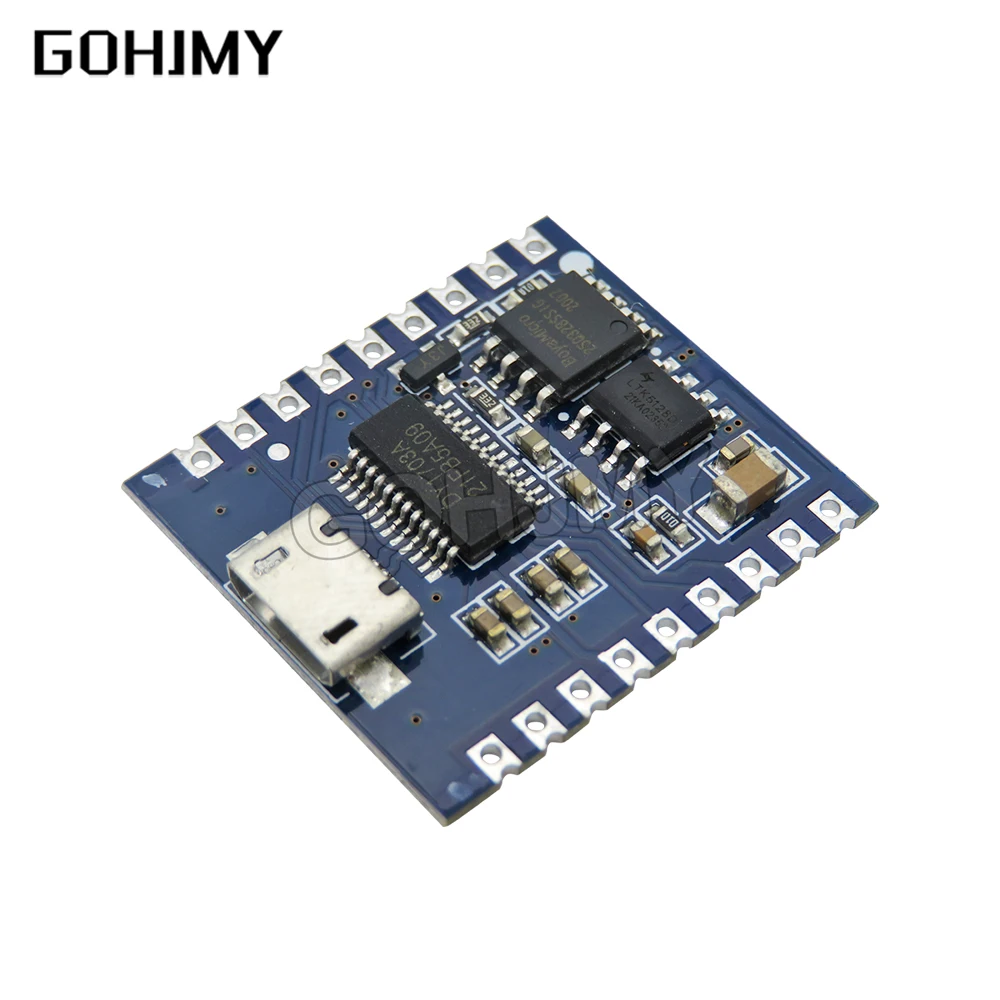 Mini MP3 Player Module DY-SV17F Voice Module 4MB Voice Playback IO Trigger Serial Port Control USB Download FLash