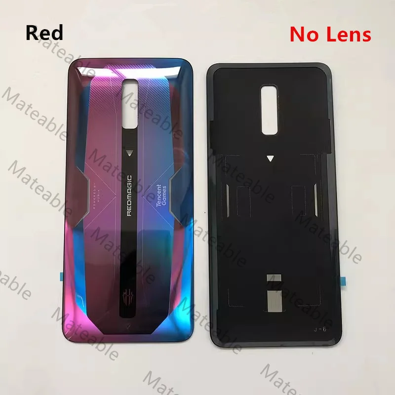 RedMagic6 Rear Housing For ZTE Nubia RedMagic 6 Red Magic Glass Back Cover Battery Case Replace Repair Spare Parts NX669J