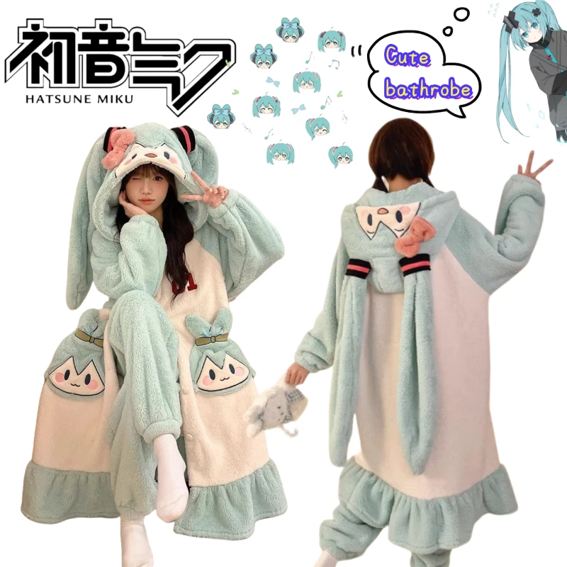 hatsune-miku-–-chemise-de-nuit-peripherique-pour-film-et-television-pyjama-d'automne-et-d'hiver-pour-filles-vetements-de-maison-nouvelle-collection
