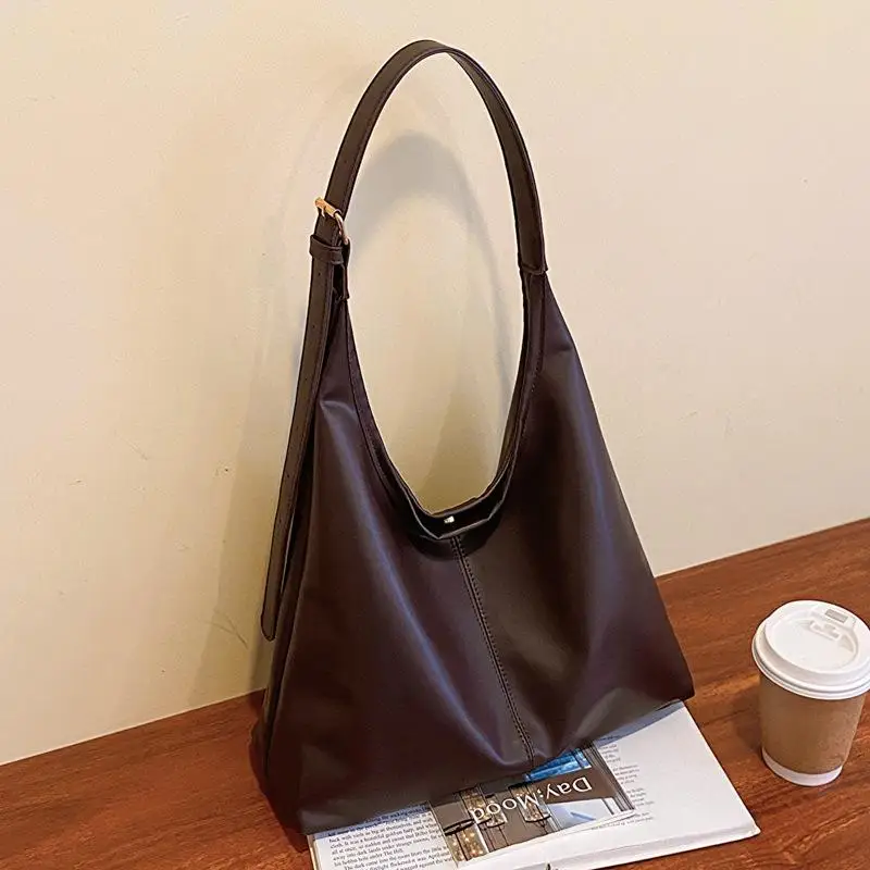 Fashion PU Leather Tote for Women Commuting Shoulder Bag for Daily Essentials