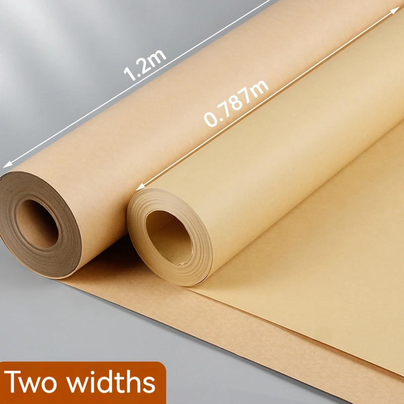 30M Roll Paper Kraft Paper Gift Wrapping Paper Shipping Parcel Handmade Bouquet Clothing Plate Paper Kindergarten Pack Book