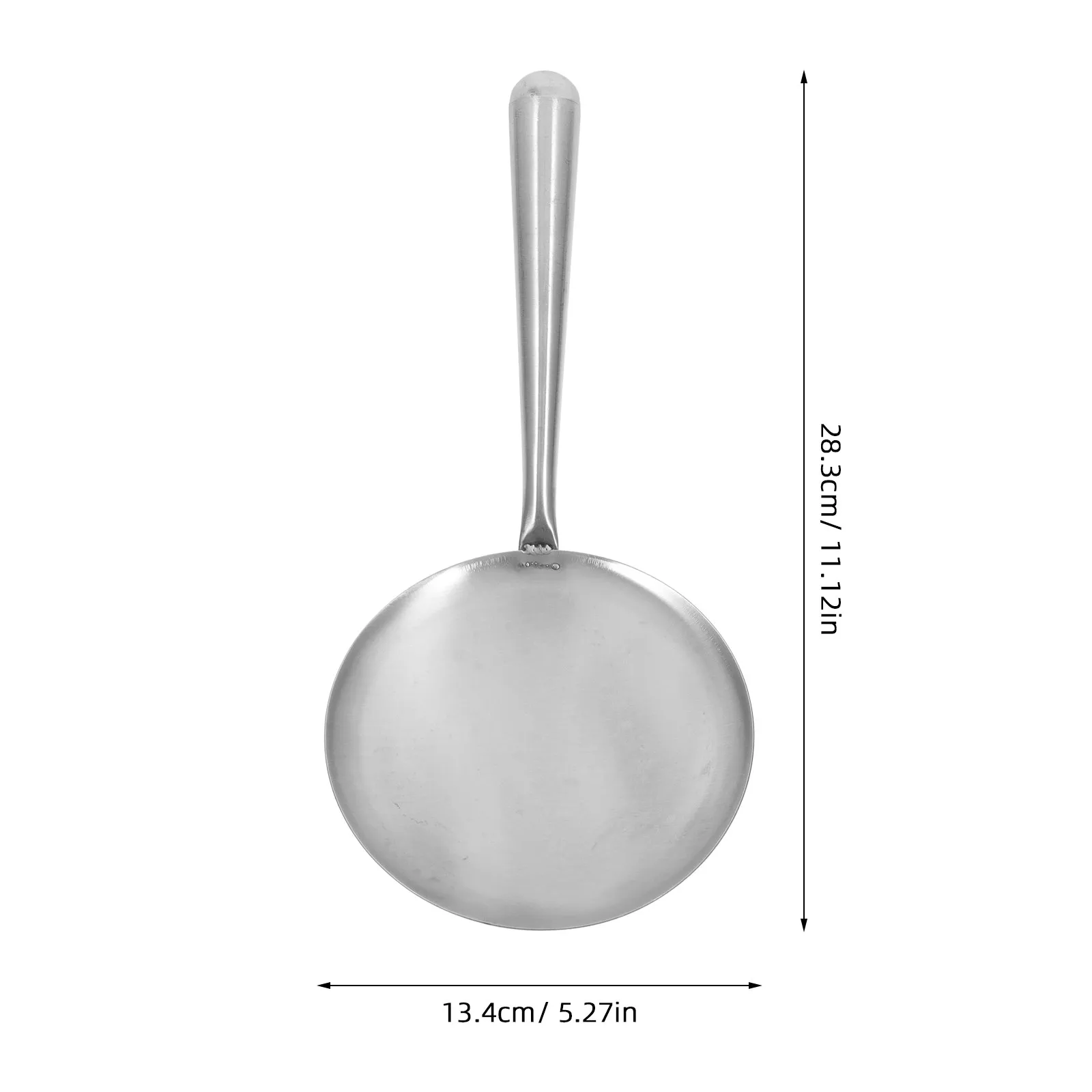 Stainless Steel Tofu Brain Scoop Ergonomic Kitchen Serving Spoon Rice Paddle Flat Bottom Oil Soup Ladle Multi Purpose Cooking