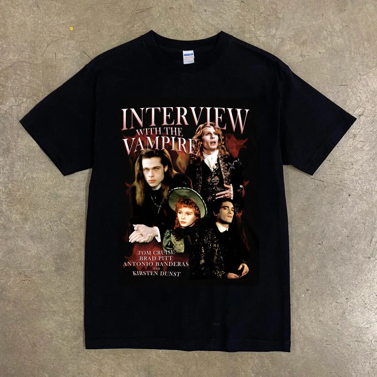 Interview With Vampire Brad Pitt Tom Cruise Movie Halloween T Shirt