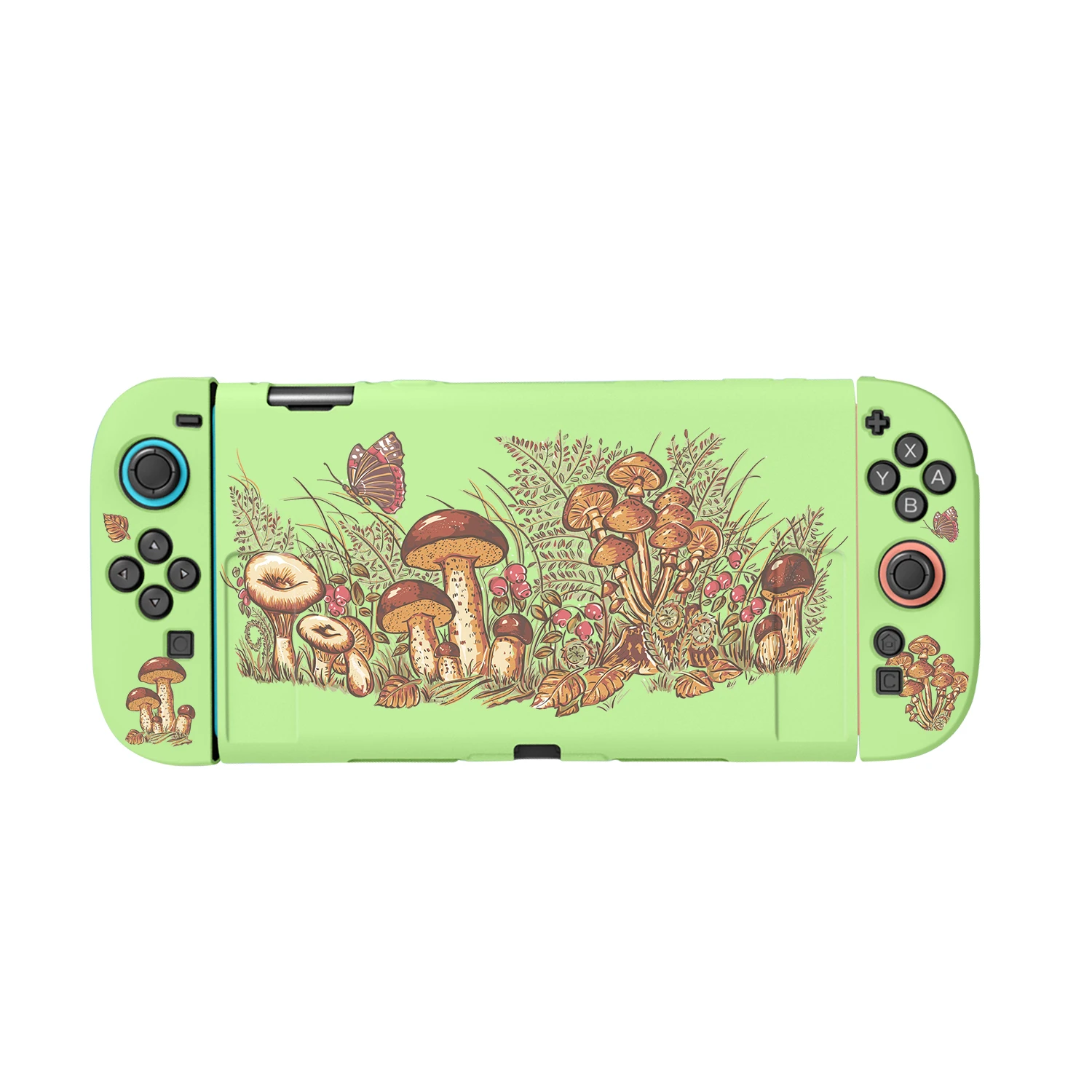 حافظة لجهاز نينتندو سويتش 2 فوندا غطاء حماية قابل للإرساء كوخ فطر بولي يوريثان سويتش 2 ملحقات وحدة تحكم JoyCon #6
