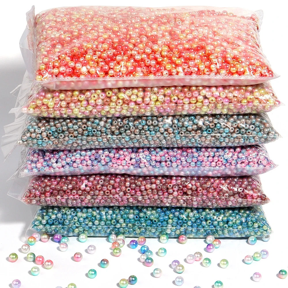 3-12mm Imitation Pearls Beads Round Spacer Beads Loose Beads For Jewelry Making DIY Earring Bracelet Necklace Accessories