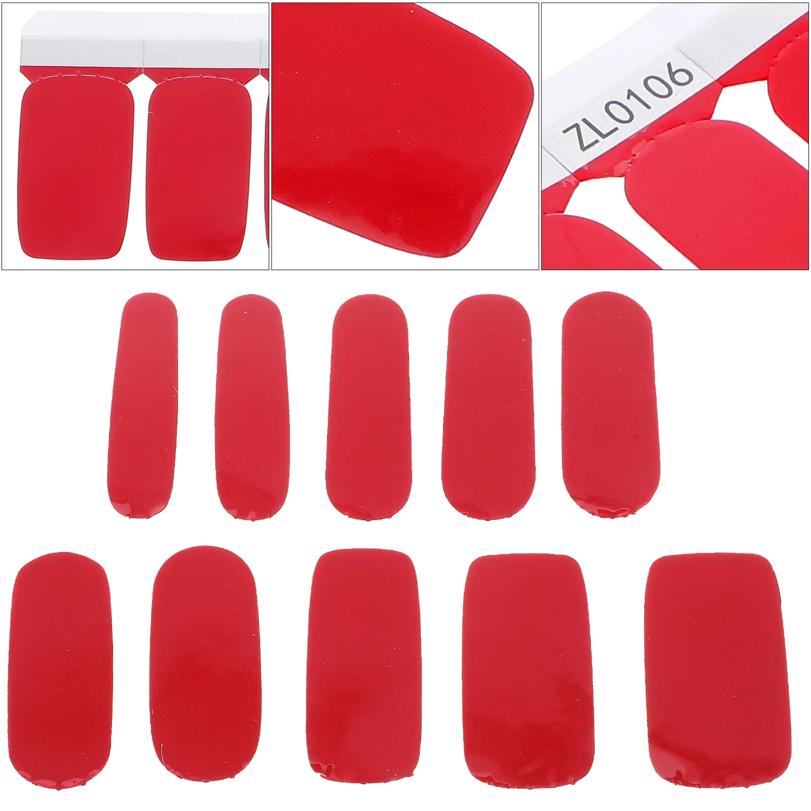 

Женские наклейки для ногтей, безопасный материал, привлекательная функция, маникюрный аксессуар для дня рождения, красный цвет