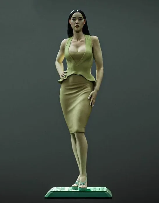 1/24 75mm 1/18 100mm Resin Model Kits Film Actrice Meisje Figuur Sculptuur Unpaint Geschilderd RW-1219