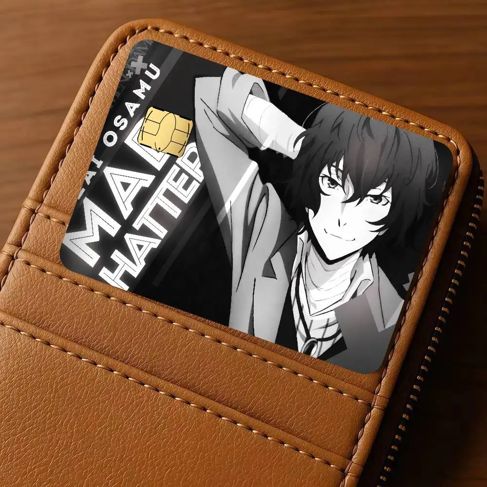 ANIME Dazai Osamu Matte   Credit Card Public Transportation Cards Protective Sticker Waterproof Card Face Decoration