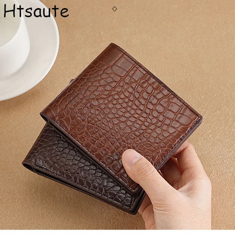 

New Ultra-thin Mini PU Leather Credit Card Wallets Holder Short Vertical High Quality Men's Small Short Wallets Purse billetera