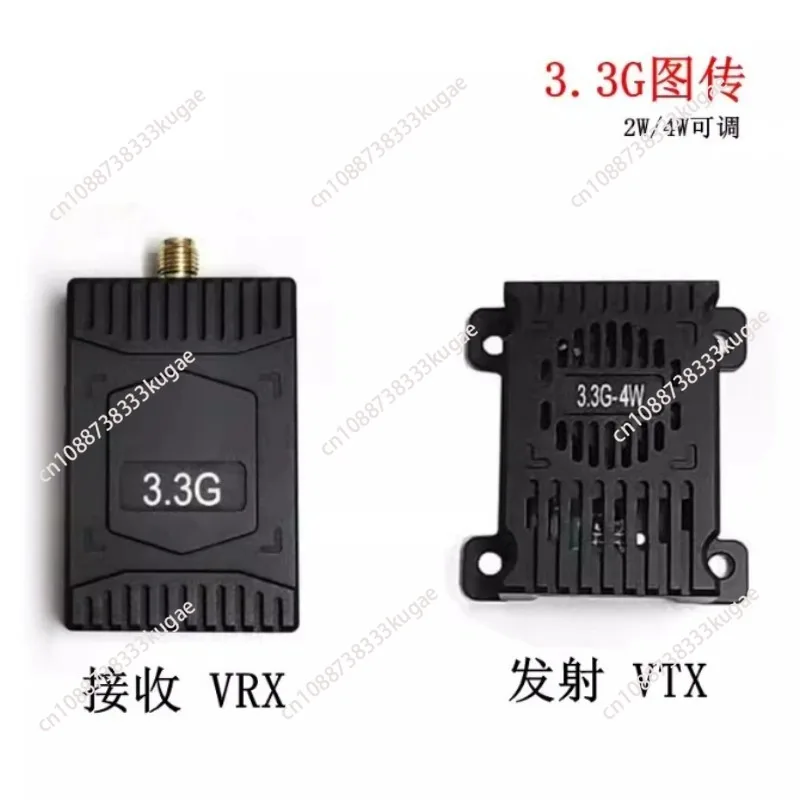 3.3G 4W FPV VTX 4000Mw+3.3G  Receiver For FPV RC Racing Drone