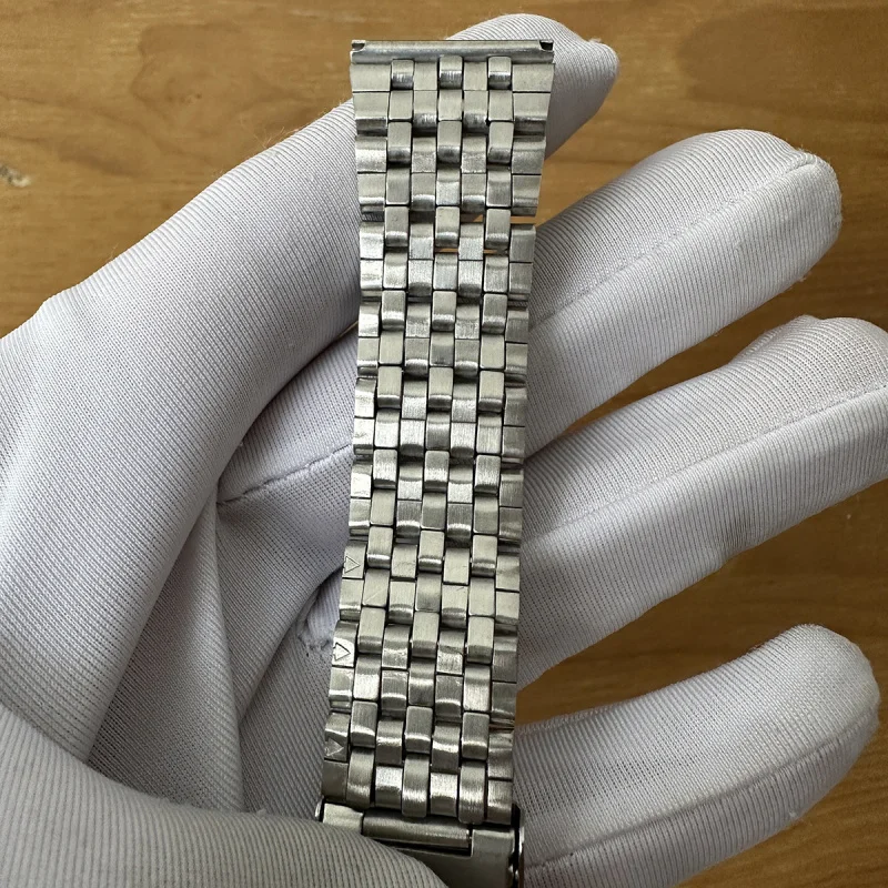 Универсальный ремешок для часов, аксессуары, мужской ремешок из нержавеющей стали с семью бусинами, 22 мм, стальной ремешок, ремешок для часов 18 мм, ремешок для часов 20 мм