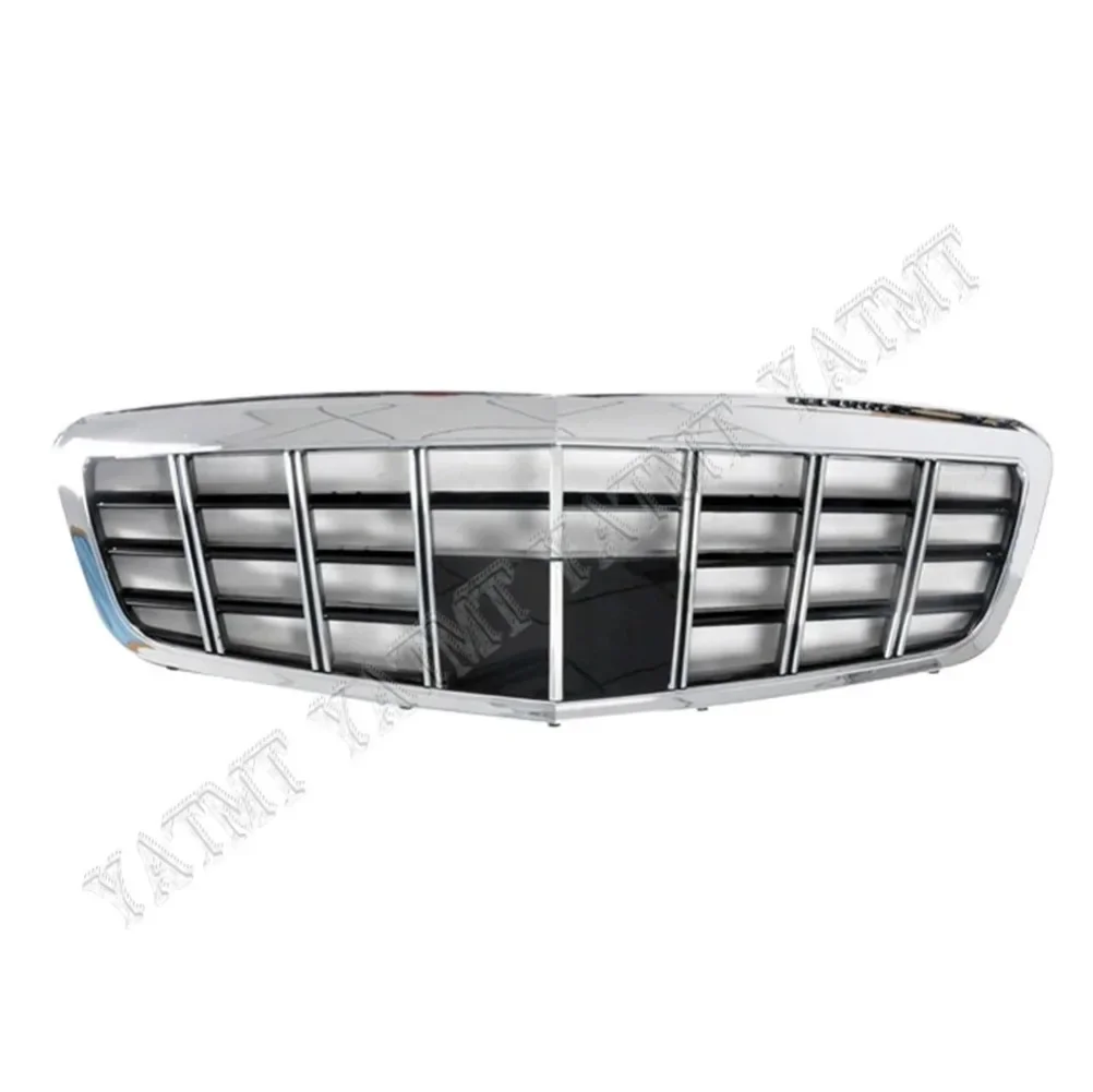 

Front Racing Grill Facelift Upper Grille Bumper Cover For Mercedes-Benz S-Class 2009 -2011 For Maybach Style