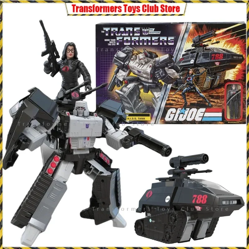 In Stock Transformers Evil Decepticon Megatron H.i.s.s. Tank and G.i.joe. Baroness Set Action Figure Model Collection Toy Gift