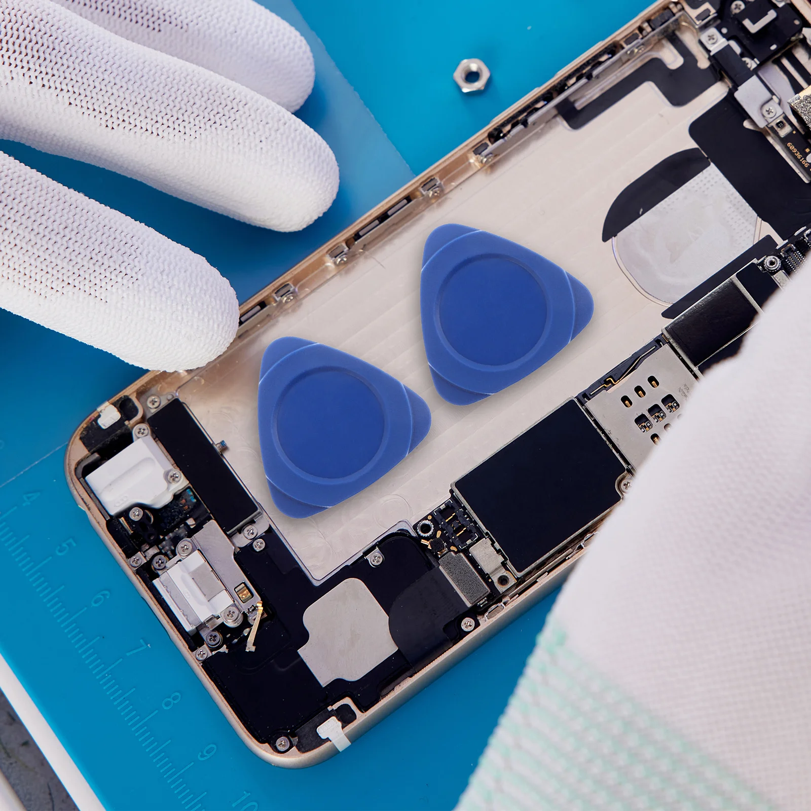 

100 шт. треугольный инструмент для открытия телефона, пластиковая монтировка, ремонтный комплект, инструменты для удаления экрана мобильного телефона, инструменты для разборки электроники