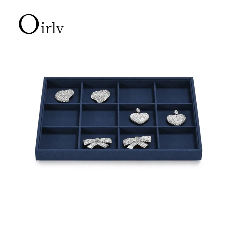 

Роскошная бархатная шкатулка для драгоценностей Oirlv: органайзер с 12 отделениями для браслета, брошей и многого другого, элегантное решение для хранения и демонстрации