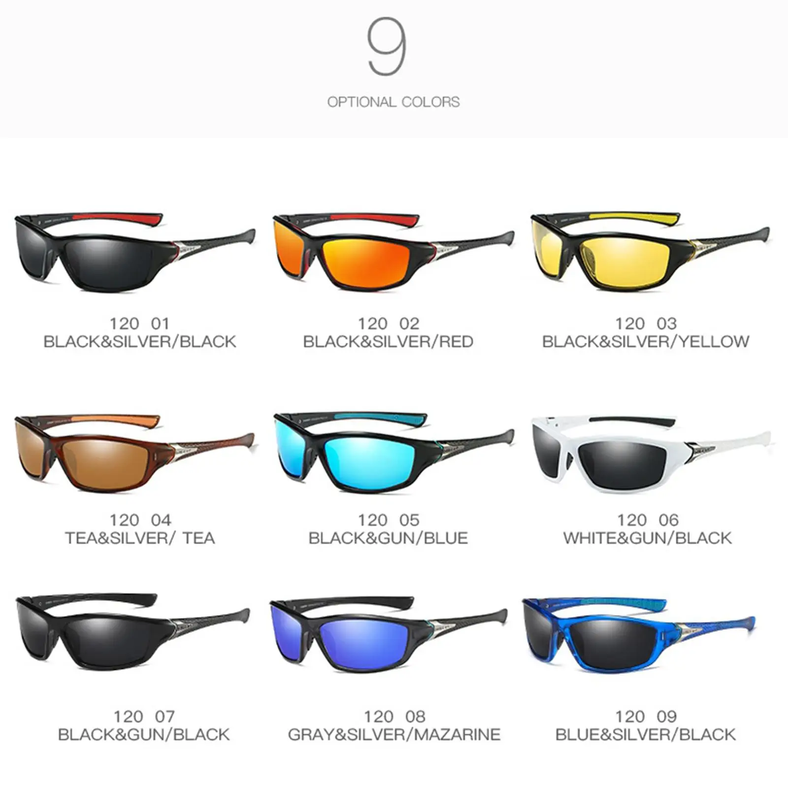

Sport Ski Sunglasses, 400 Cycling Bike Bicycle Goggles, Unisex for Running/Skiing/Snowboarding