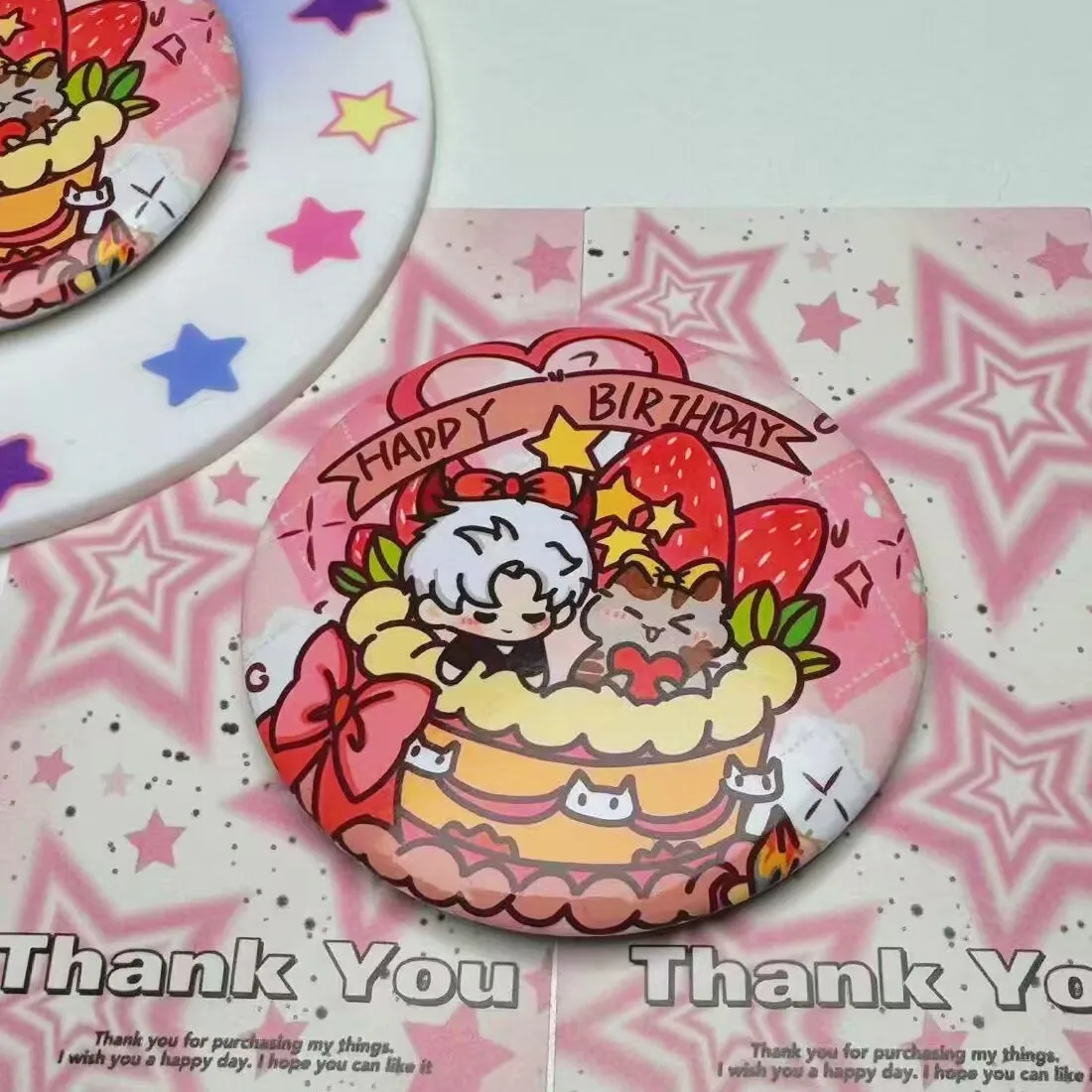 「愛と深宇宙、秦哲」誕生日バジ周辺グッズブリキ製絶妙な痛バッグ装飾バッジブローチ友人へのギフト