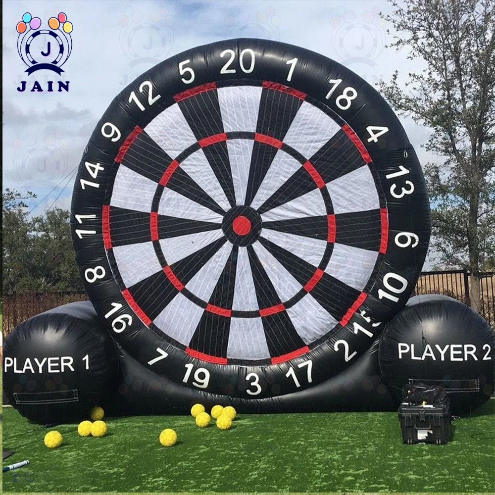 Outdoor Oxford Foot Dart Inflatable Football Dart Board With Sticky Soccer Balls Giant Foot Kicking Ball Sports Target Games