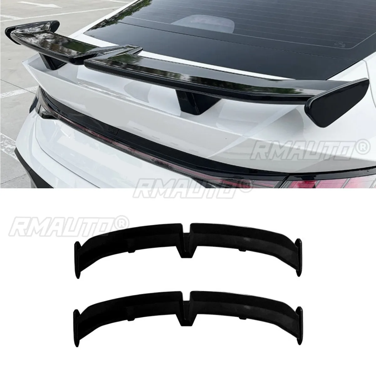 

Rear Trunk Spoiler Wing Rear Roof Spoiler Body Kit Compatible With Hyundai Elantra 2021-2024 7th Gen PRO Style Car Accessories