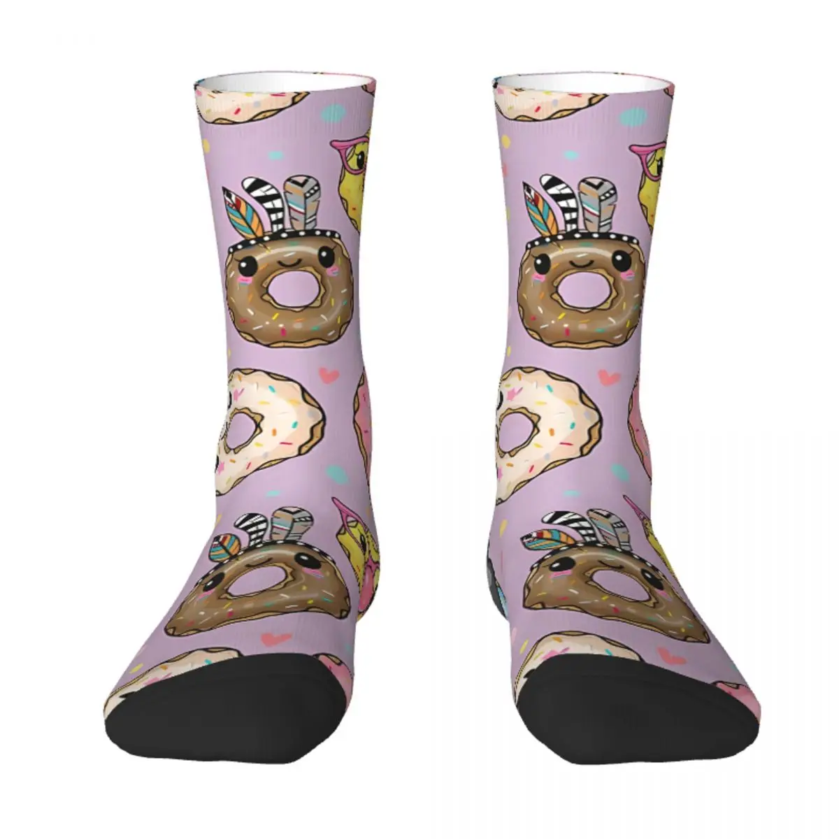 Fruit Doughnut Colorful Men Women Socks Cycling Novelty Spring Summer Autumn Winter Stockings Gift