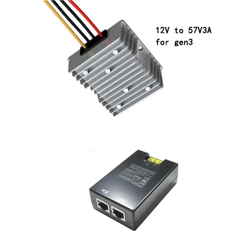 

A13E-For Starlink Gen2/Gen3 Gigabit POE Injector 150W High Power 4DC Input POE Output 6KV Surge Protection