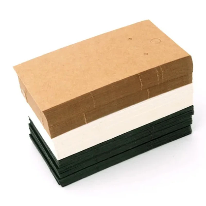 50/100 Pieces Jewelry Display Labels, Paper Earring Display Cards - DIY Nail And Hoop Earring Holders, Packaging Supplies
