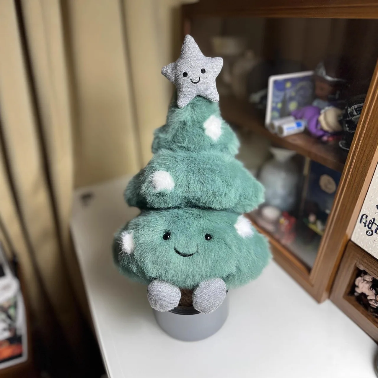 2025 Jc عيد الميلاد جديد الشتاء ندفة الثلج ألعاب من نسيج مخملي دمية دمية مهدئا دمية فتاة غرفة الديكور أفخم دمية طفل هدية الكريسماس