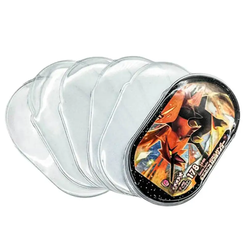 

10pcs/Pack Arcade Game Special Disk Chuck Protector Sleeve Fit For Pokemon Mezastar Collect Trade Storage Cover Sleeve Toy