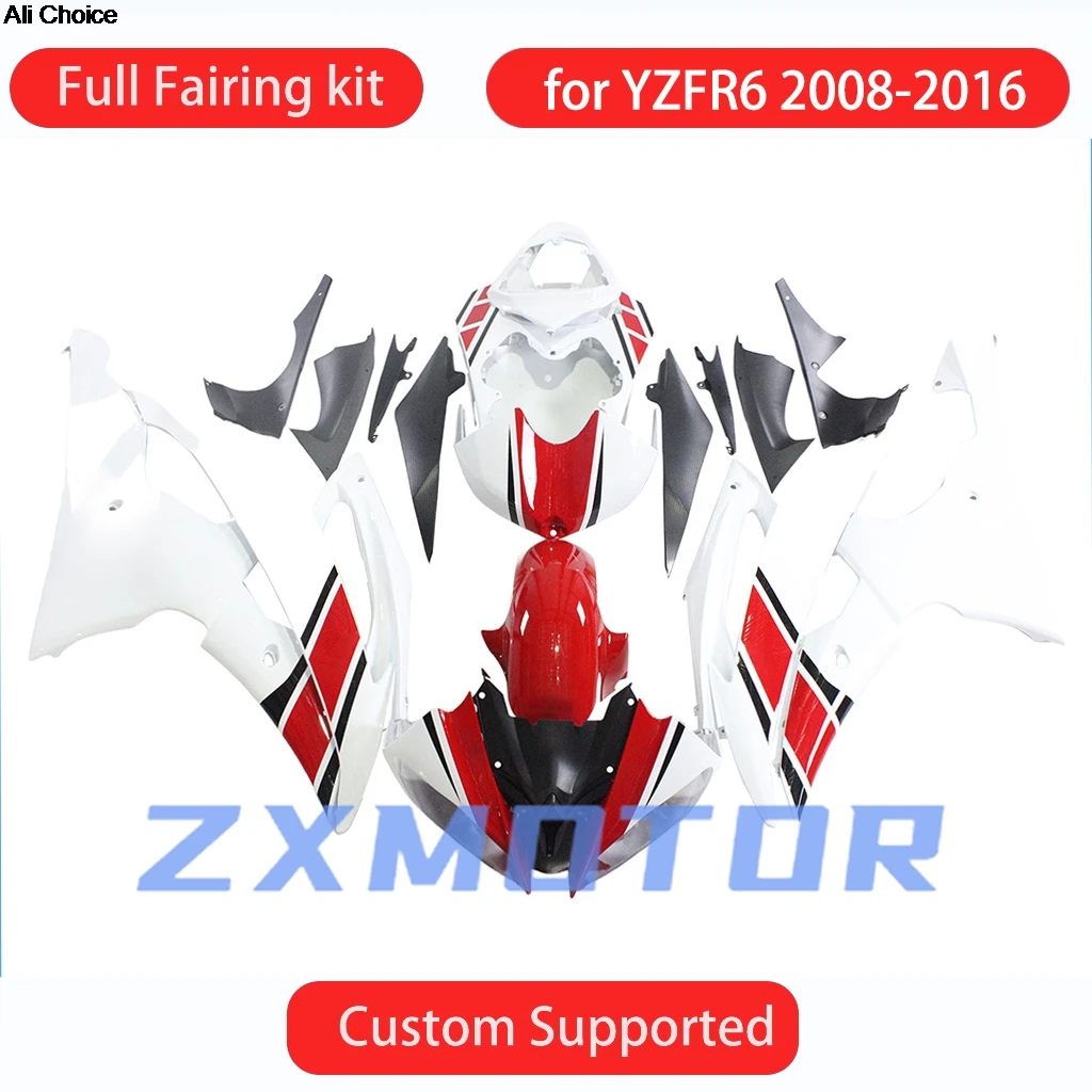 

Fit for YAMAHA YZF R6 2008 2009 2010 2011 2012 2013 2014 2015 2016 Full Fairings YZFR6 08-16 Motorcycle Plastic Fairing Kit