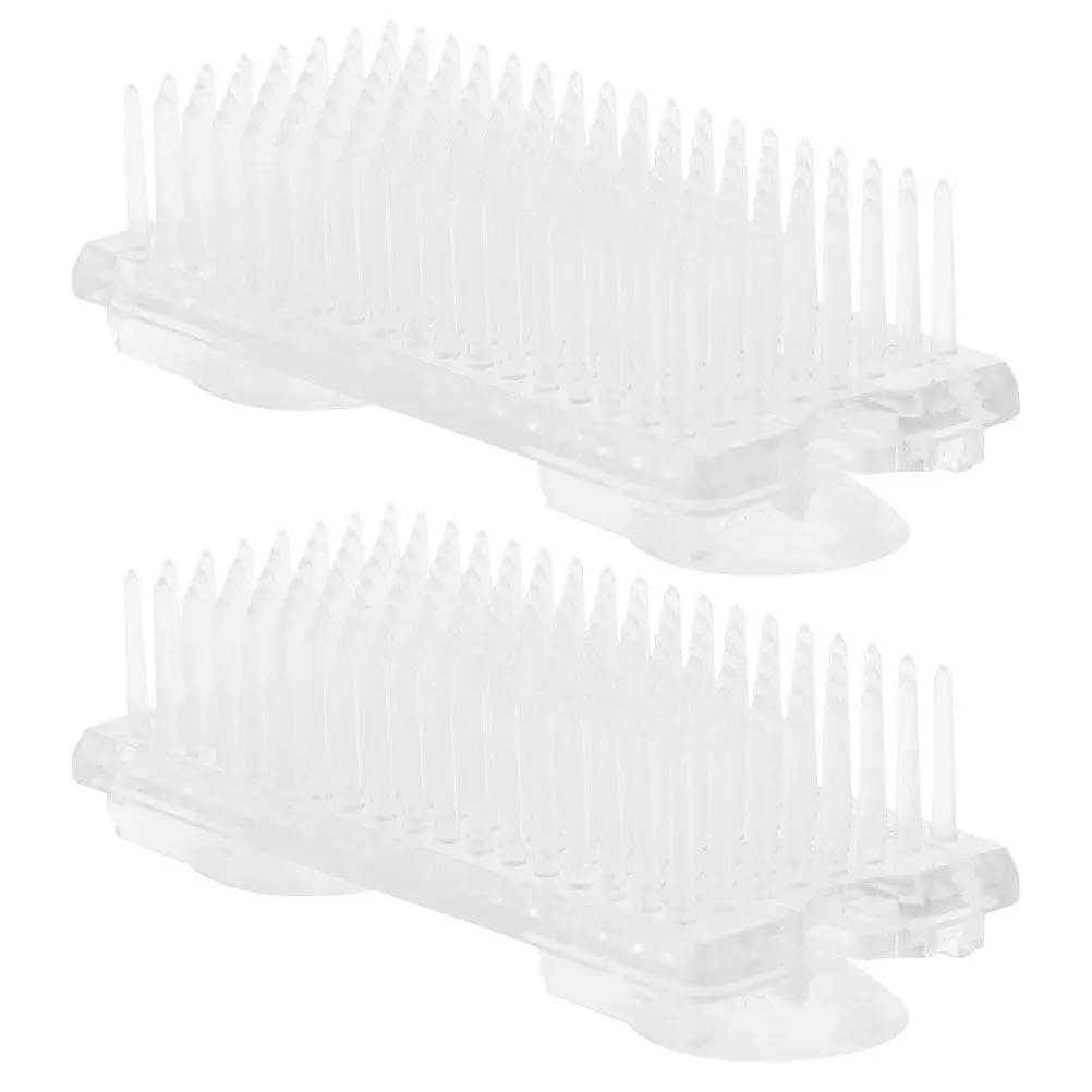 

2Pcs Flower Arrangement Pin Frog Holders Clear Plastic Floral Fixation Base Easy Use Suction Cup Flower Pin Holders for Floral