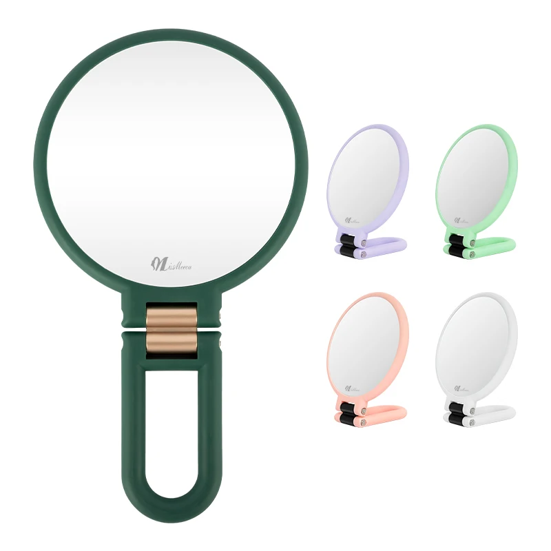 Hand Mirror For Purse Hand-Held Cosmetic Mirror Makeup Vanity Hand Pocket Compact Hand Held Small Mirror For Makeup