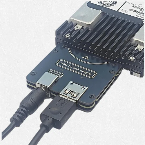 Imagen 1 del producto Nuevo adaptador de unidad de disco duro SAS Riser SFF-8482 SAS 29Pin a USB3.0 5Gb convertidor con puerto de alimentación Cable USB para ordenador portátil de escritorio