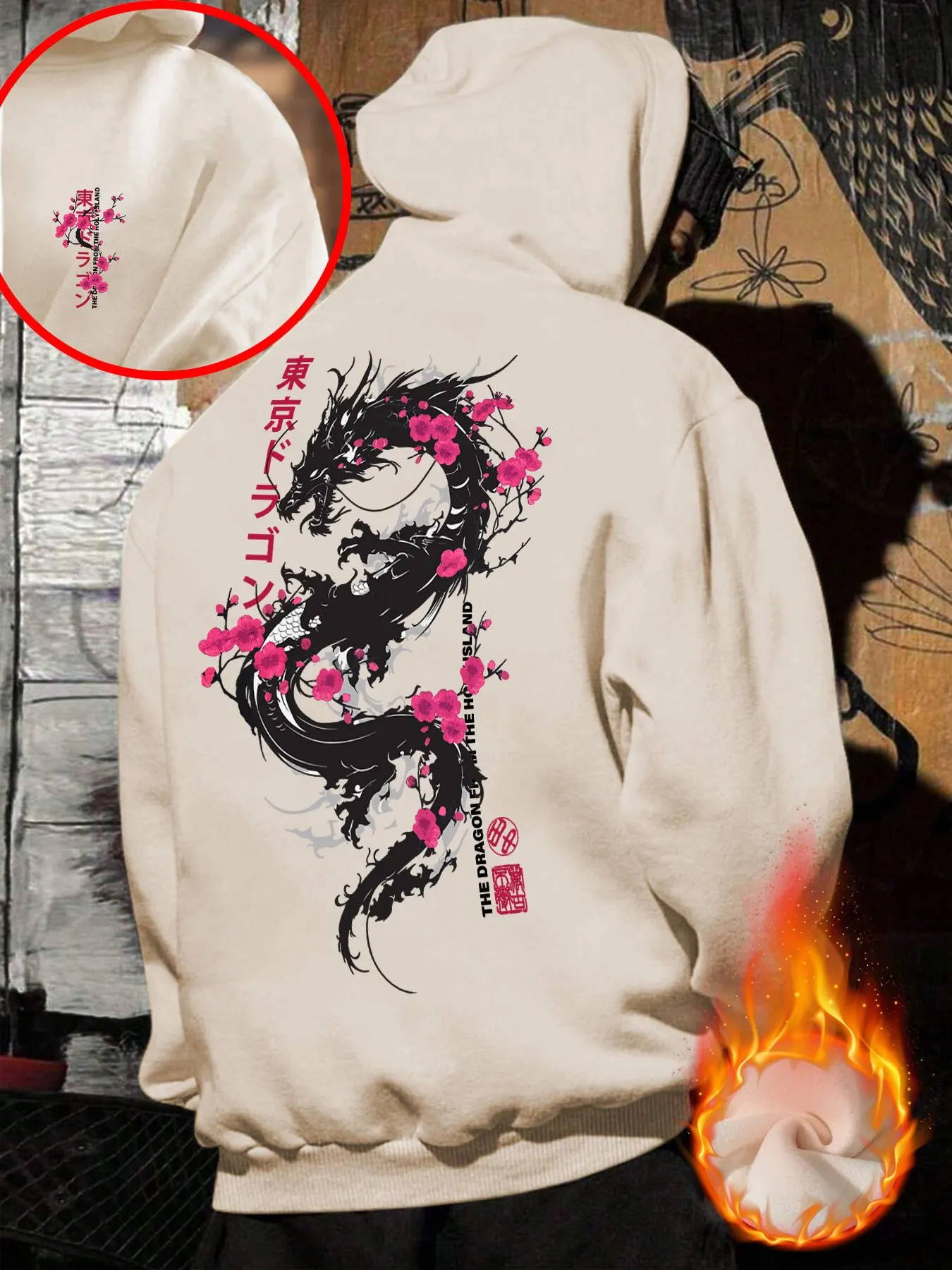 Men's Hooded Sweatshirt - Trendy Autumn-winter Print, Loose and Casual Sportswear, Highly Versatile Pullover Shirt