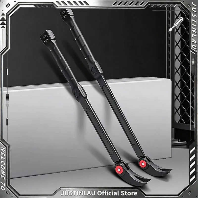 JUSTINLAU High Hardness Truck Special Pry Bar Multifunctional Nail Remover & Tire Ratchet Pry Bar for Vehicle Disassembly Repair