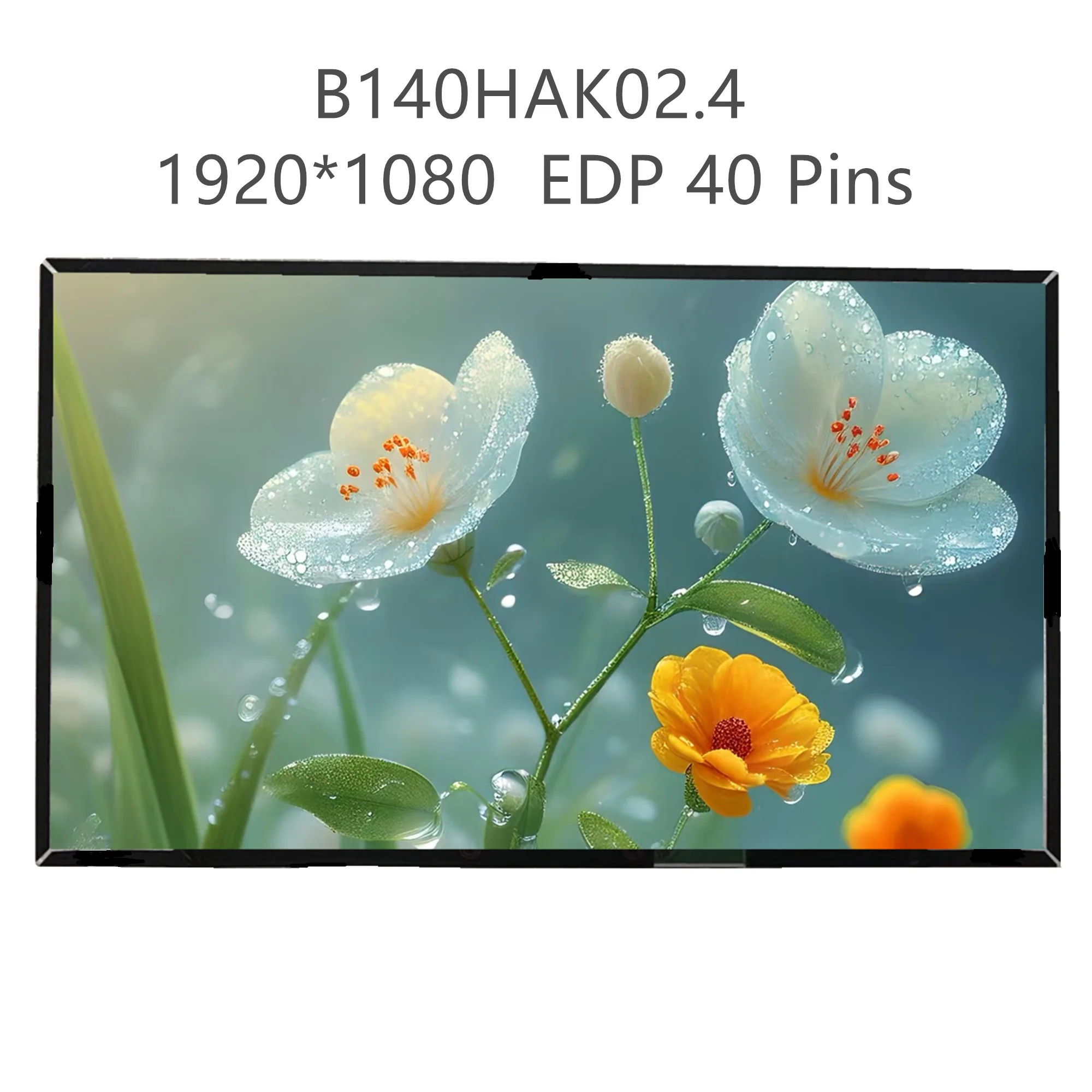 B140HAK02.4 14,0-дюймовый ЖК-дисплей с сенсорным экраном для ноутбука, 1920*1080 EDP, 40 контактов