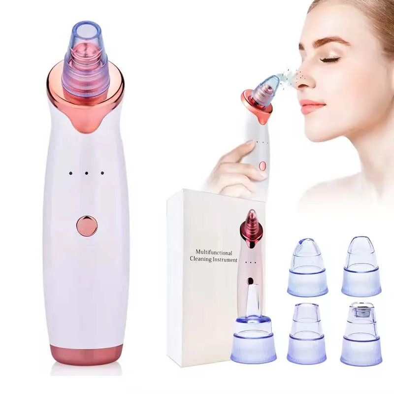 USB充電式メンズフェイスエクストラクター、ニキビ、黒ずみ、鼻の毛穴の汚れを除去する真空吸引式ブラックヘッドリムーバー