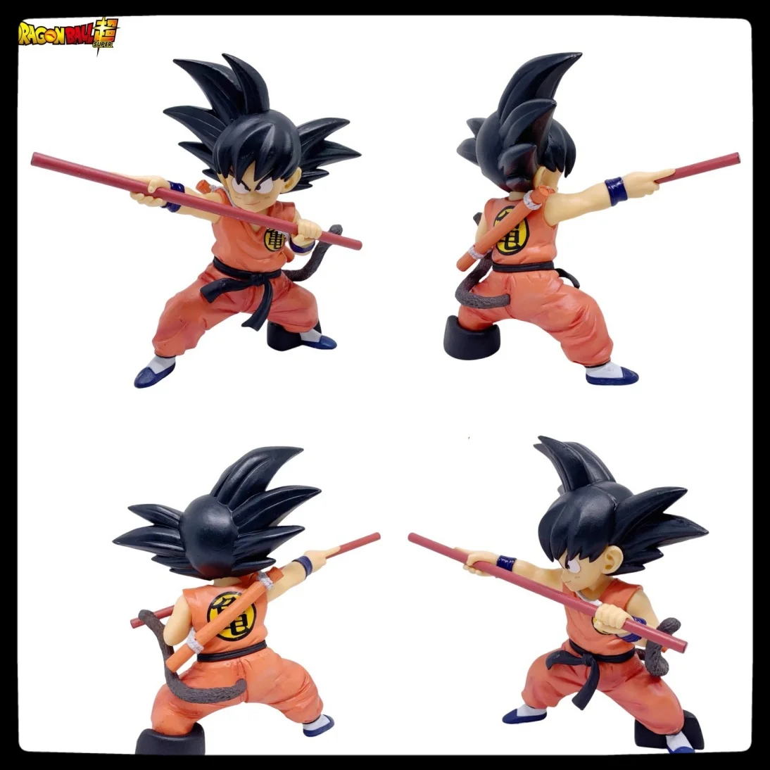 

Костюм для занятий боевыми искусствами в стиле Сайян из Dragon Ball, фигурка Вуконга в стоячей позе с палкой, модель-украшение в коробке, подарок на день рождения