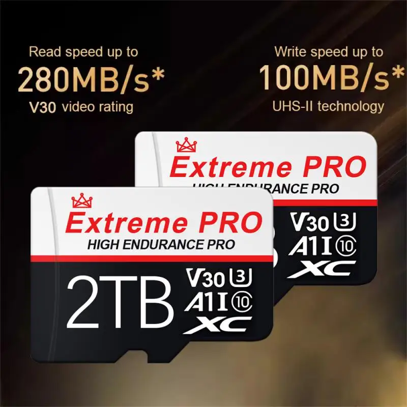 NEW Micro TF SD Card 64GB 128GB Original High Endurance 280MB/s Memory Card U3 V30 Class 10 TF Card 4K Video For Camera Phoen