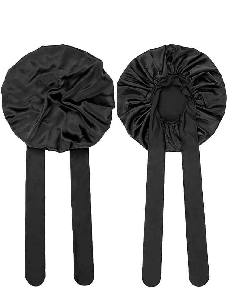 InjBonnet-Bonnet de nuit en satin pour femme, 30 pièces, écharpe ronde pour cheveux bouclés, à la mode