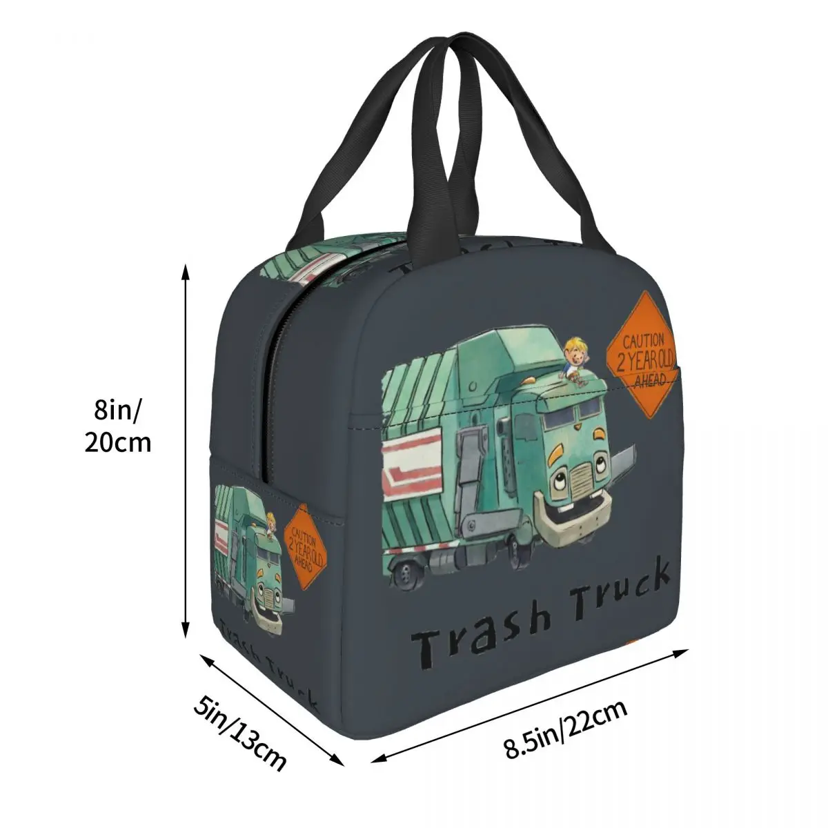 Trash Truck Cartoon Netflix Lunch Bags Insulated Bento Box Portable Lunch Tote icnic Bags Thermal Bag for Woman Girl School