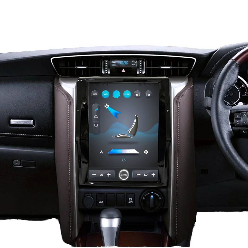 Central Multimedia Sw4 For Tesla Style Vertical Stereo For Toyota Hilux 2022 Vigo Android Fortuner 2018 Radio Screen 2016 - 2024