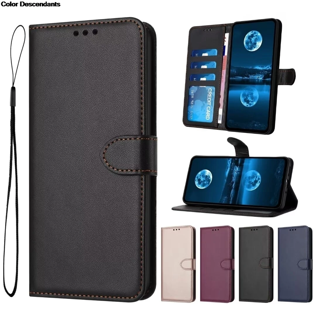 Flip Leather Wallet Phone Case for iPhone 16 15 14 13 12 Pro Max 11 XS XR X SE 2020 2022 7 8 Plus Card Slot Cover