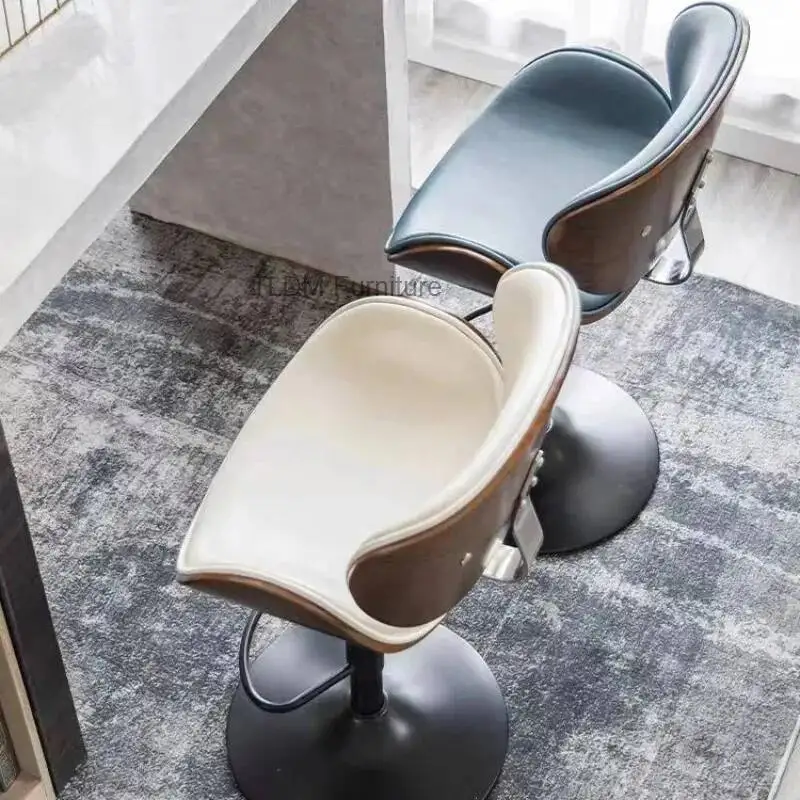 

with Stool Bar, Modern for Home, Luxury Minimalist Rotating Backrest Adjustable Light Cashier Height Bar Counter Bar Chair