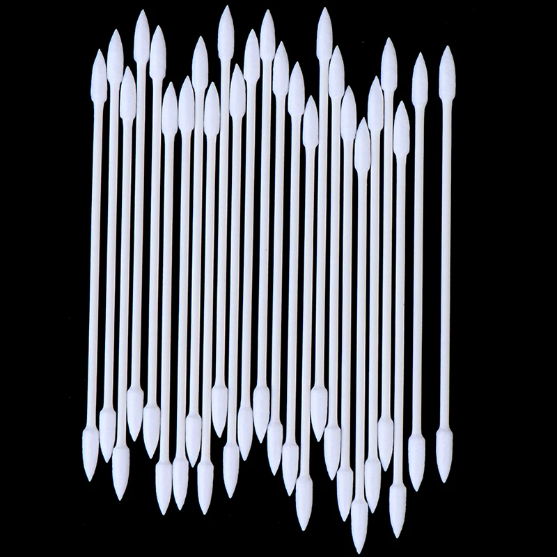 25 Stuks Katoenen Wegwerp Stok Schoonmaken Tool Voor Oortelefoon Laadpoort